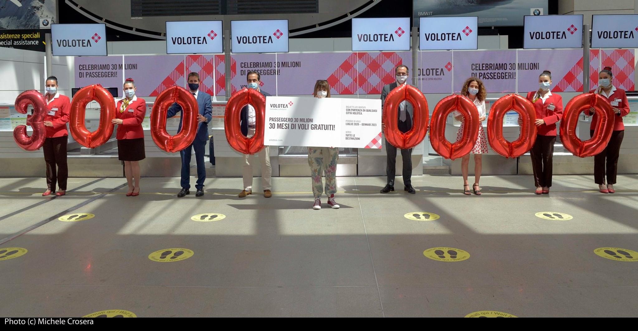Volotea raggiunge 30 milioni di passeggeri a Venezia