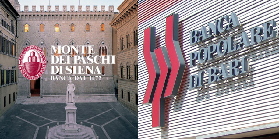 Monte dei Paschi e Popolare di Bari: due spine nell'urna