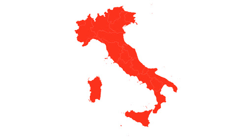 Italia zona rossa