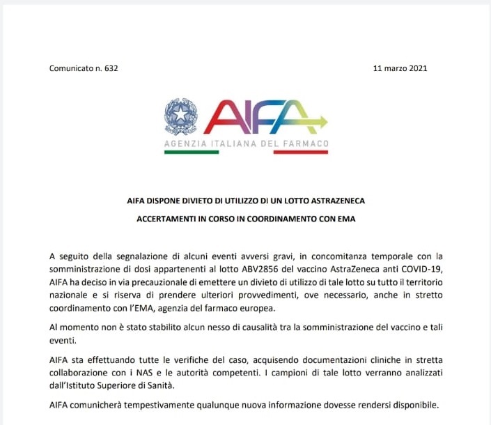 AIFA e AStraZeneca