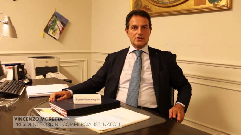Vincenzo Moretta Presidente Ordine dei Commercialisti di Napoli
