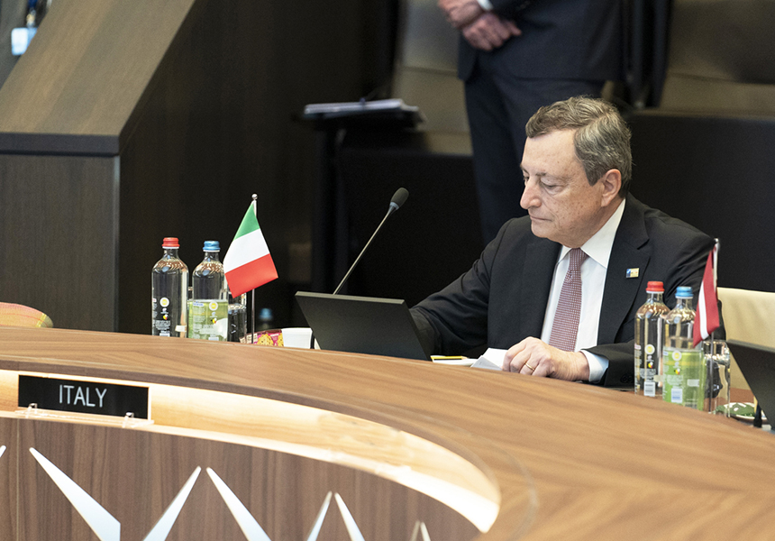 Draghi al vertice Nato