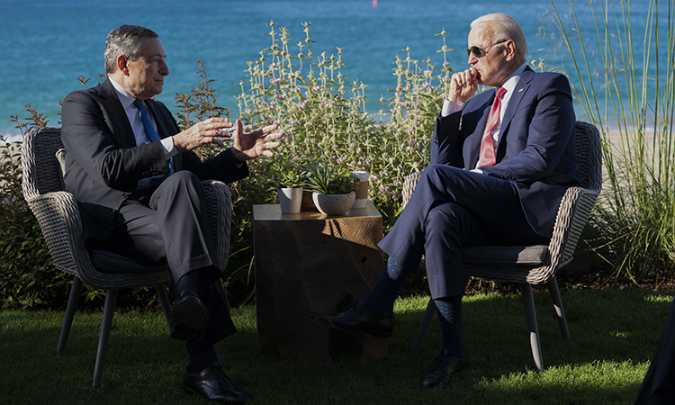 Incontro Mario Draghi Joe Biden