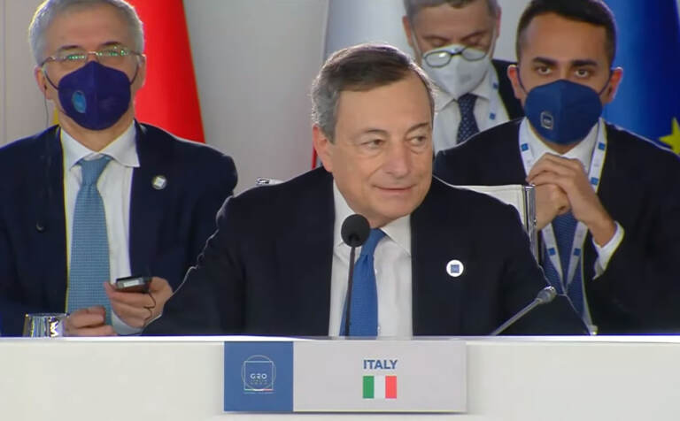 Draghi al G20 di Roma