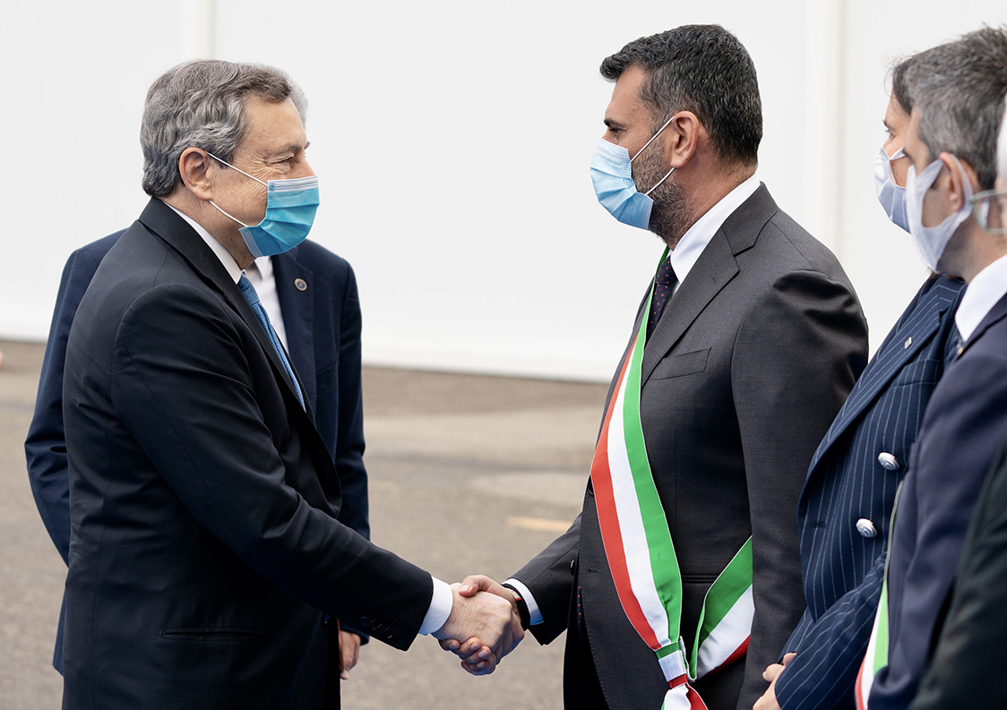 Mario Draghi e Antonio Decaro