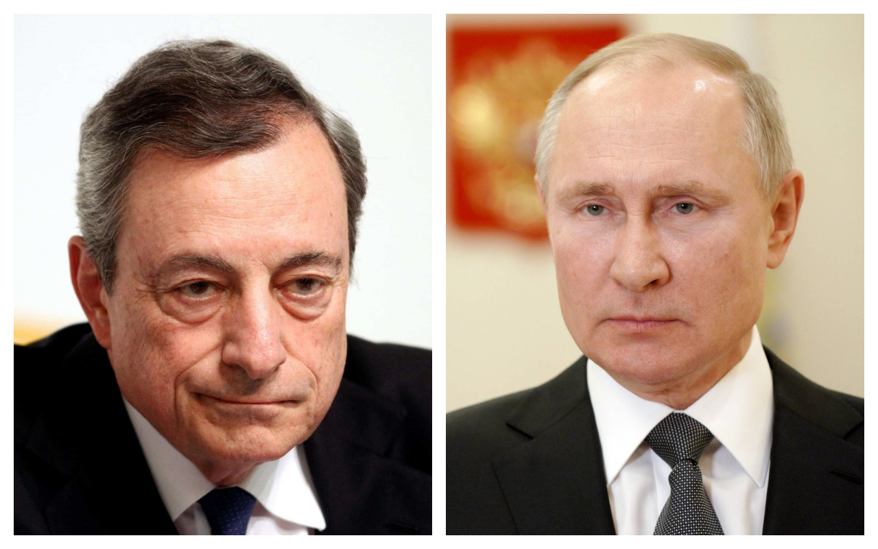 Mario Draghi Vladimir Putin