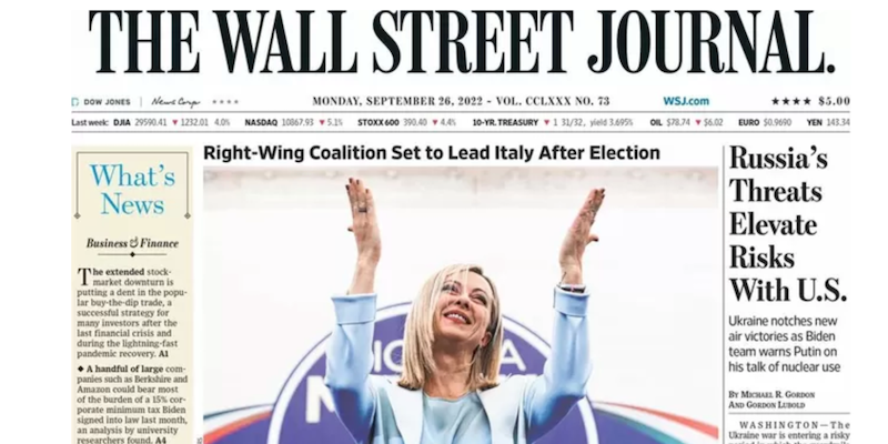 wall street journal meloni